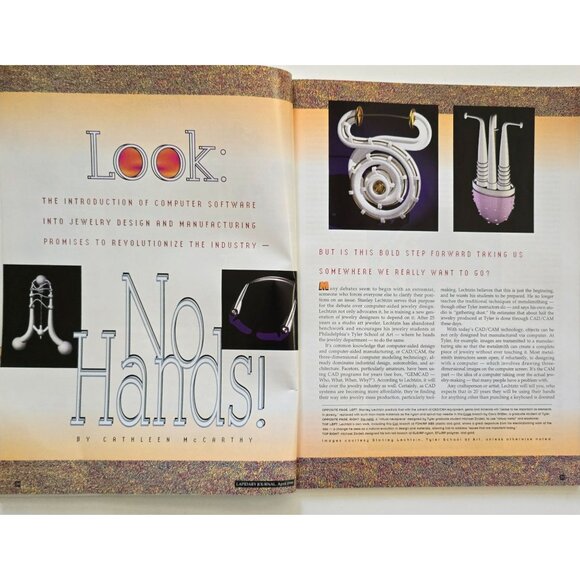Lapidary Journal Magazine April 1998 Design Edition Inlay Influences From Quilts - Picture 7 of 12